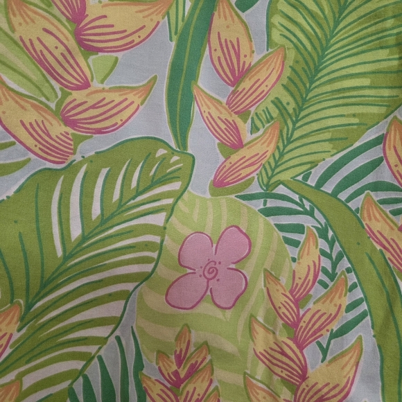 Vtg Lilly Pulitzer Tropical Floral Bermuda Shorts Sz 8 Beachy Summer Casual - Picture 2 of 9